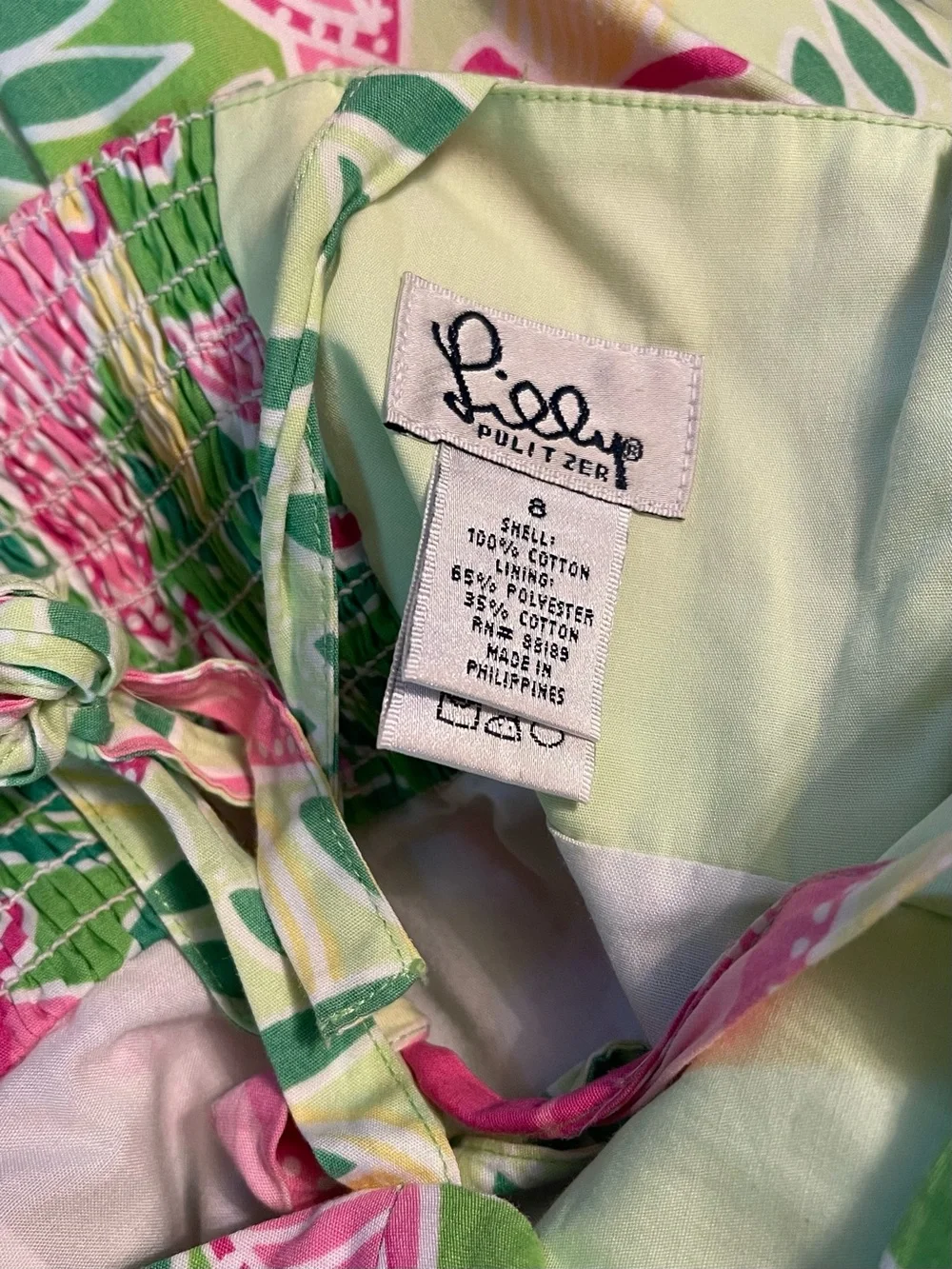 Lilly Pulitzer Girls Dress Vintage Summer Fling Print Size 8